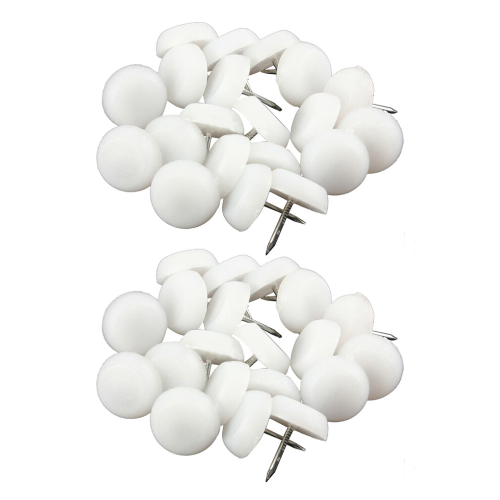 80Pcs 20Mm Feet Pad Skid Glide Nail Protector Furniture Chair Table Leg 6033075476290