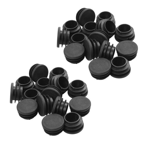 48Pack Stuhl Tischbeine Stecker 22 mm Durchmesser Runde Kunststoffabdeckung Gewinde Eingesetztes Rohr 1