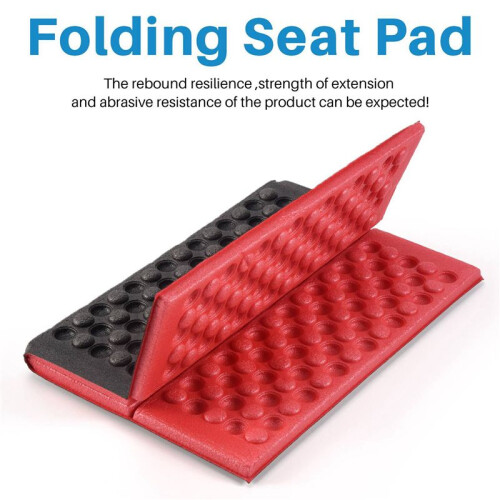 3X Personalized Folding Foam Waterproof  Pad Chair Cushion Red+Black 2