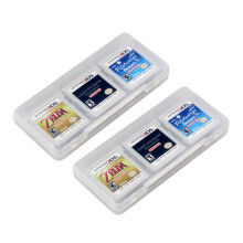 2X Clear 6 in 1 Game Card Storage Case Cartridge Box for 3DS XL LL NDS