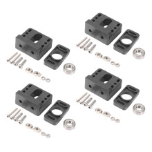 4X Z Axis Lead Screw Fixing Block Aluminum Block 3D Printer Lead Screw Fix Mount for CR-10 3 Z-Rod Bearing Holder