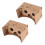 2X 6 Inch DIY 3D VR Virtual Reality Glasses Hardboard for  Cardboard 1