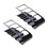 2X TV DVD Remote Control Holder Stand Rack Storage Organiser Shelfs (Black) 1