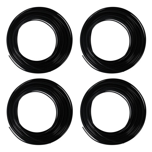 4X 3D Drucker Stift Filament 1,75mm PLA 10M (Schwarz PLA)