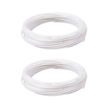 2X 3D Drucker Stift Filament 1.75mm Pla 10M(Weiss Pla)