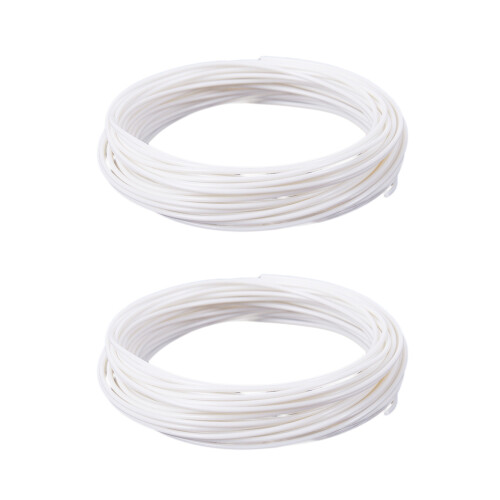 2X 3D Drucker Stift Filament 1.75mm Pla 10M(Weiss Pla)