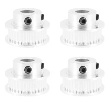 4X Aluminum GT2 36 Teeth 8mm Bore Timing Belt Pulley Flange Synchronous Wheel for 3D Printer