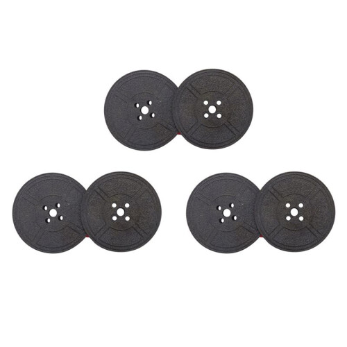 3Pack Typewriter Ribbon Twin Spool Typewriter Ribbon Red and Black Twin Spool Replacement Pack for Most Typewriter