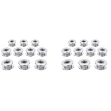 GT2 Idler Timing Pulley Bearing 20T(20 Tooth) 5mm Bore 20 Teeth Suitable for 6mm Belt Reprap 3D Printer(20Pcs)