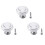 3 x Ceramic Door/Wardrobe/Cabinet/Cupboard Knob Handle Drawer White 1