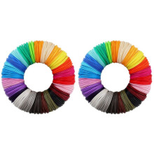3D Printing Pen PCL Filament Refills 1.75mm, Pack of 40 Random Color, Low Melting Temp of 70, Gifts for Kids (200 FT)