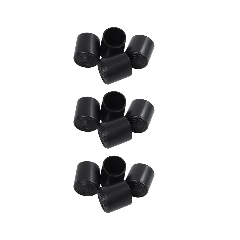 Rubber Furniture Crutch Feet Stool Chair Leg Tip Pad 12Pcs Black 4712912846596