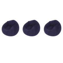 3X Large Inflatable Sofa Chair Bean Bag Flocking PVC Garden Lounge Beanbag Outdoor Furniture Camping Backpacking Bags(A)