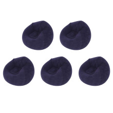 5X Großes Aufblasbares Sofa, Stuhl, Sitzsack, Beflockung, PVC, Garten, Lounge, Sitzsack, GartenmöBel, Camping, Rucksackreisen (A)