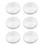 6X Glasplatten-Adapter, Aluminium, Rund, 50X8mm, Silber 1