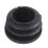 Plastic Round Cap Chair Table Legs Ribbed Tube Insert 22mm Dia 100 Pcs 6