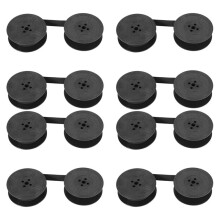 8 Pack Typewriter Ribbon Twin Spool Typewriter Ribbon Ink Twin Spool Ink Replacement Part for Most Typewriter(Black)