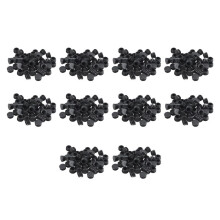 Plastic Round Cap Chair Table Legs Ribbed Tube Insert 22mm Dia 500 Pcs