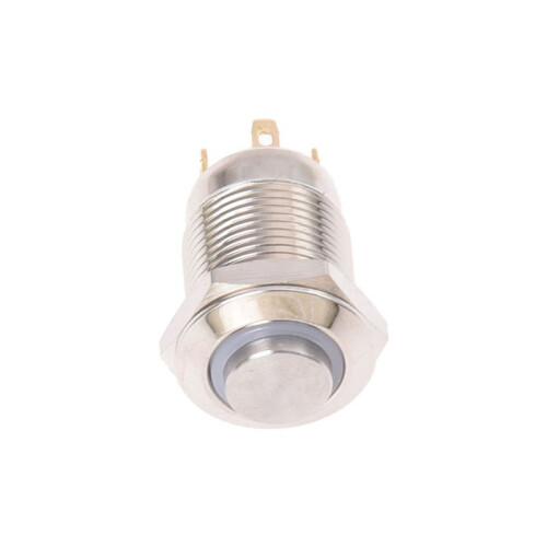 5X 3V Push Button  Doorbell Button  LED 12 mm Silver 1
