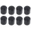 Rubber Möbel Krücke Füße Hocker Stuhl Bein Tip Pad 8Pcs Schwarz 1