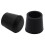 40 Pcs Rubber Cone Shape Desk Feet Protector Chair Leg Tip Pad Black 5