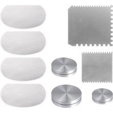 Stainless Steel Clay Scraper&Throwing Trimming Spinner Tool (30mm/38mm/45mm) Ceramics Clay Sculpting Tools for Texturing