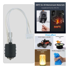 For Kobra 3 Max Hotend Integrated Hardened Steel Nozzle Thermistor Heating Component K3M Ceramic Hotend 0.6mm