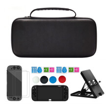 Carrying Case for 2 Accessories Kit for 2 Screen Protector Silicone Case Stand Joystick Cap A