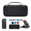 Carrying Case for  2 Accessories Kit for   2 Screen Protector Silicone Case Stand Joystick Cap A 1