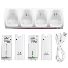 4 Port Charger Charging Stand Dock Station for Game Console Battery Powered Game Accessories Supplies