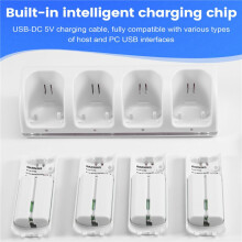 4 Port Charger Charging Stand Dock Station for Game Console Battery Powered Game Accessories Supplies