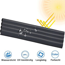 30Pack PVC Mounting Clips, Privacy Screen, Privacy Screen Strips for Double Rod Mats, Clamp Rail for Privacy Screen