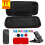 Carrying Case for  2 Accessories Kit for   2 Screen Protector Silicone Case Stand Joystick Cap A 5