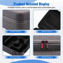 STARTRC for 2 Game Console Bag Gamepad Controller Accessories Hard Case Storage Travel Suitcase Carrying Case B