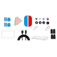 Carrying Case for 2 for 2 NS2 Game Silicone Cover Grips Portable Carrying Joystick Cap Data Cable