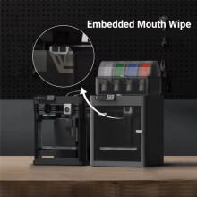 For X1/X1C/P1P/P1S Hotend Wiper Nozzles Double Row Silicone Brush Embedded Scrubbers Print Wiping Cleaner