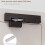 Door Closer Stopper Automatic Closer Lock Retractable Closing Type Automatic Door Closer Home Improvement Black Left 4