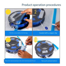 Sac de Séchage pour Filament D'Imprimante 3D, Sacs de Séchage Scellés pour Filament PLA, Pompe de Charge Électrique, Accessoires D'Impression 3D.