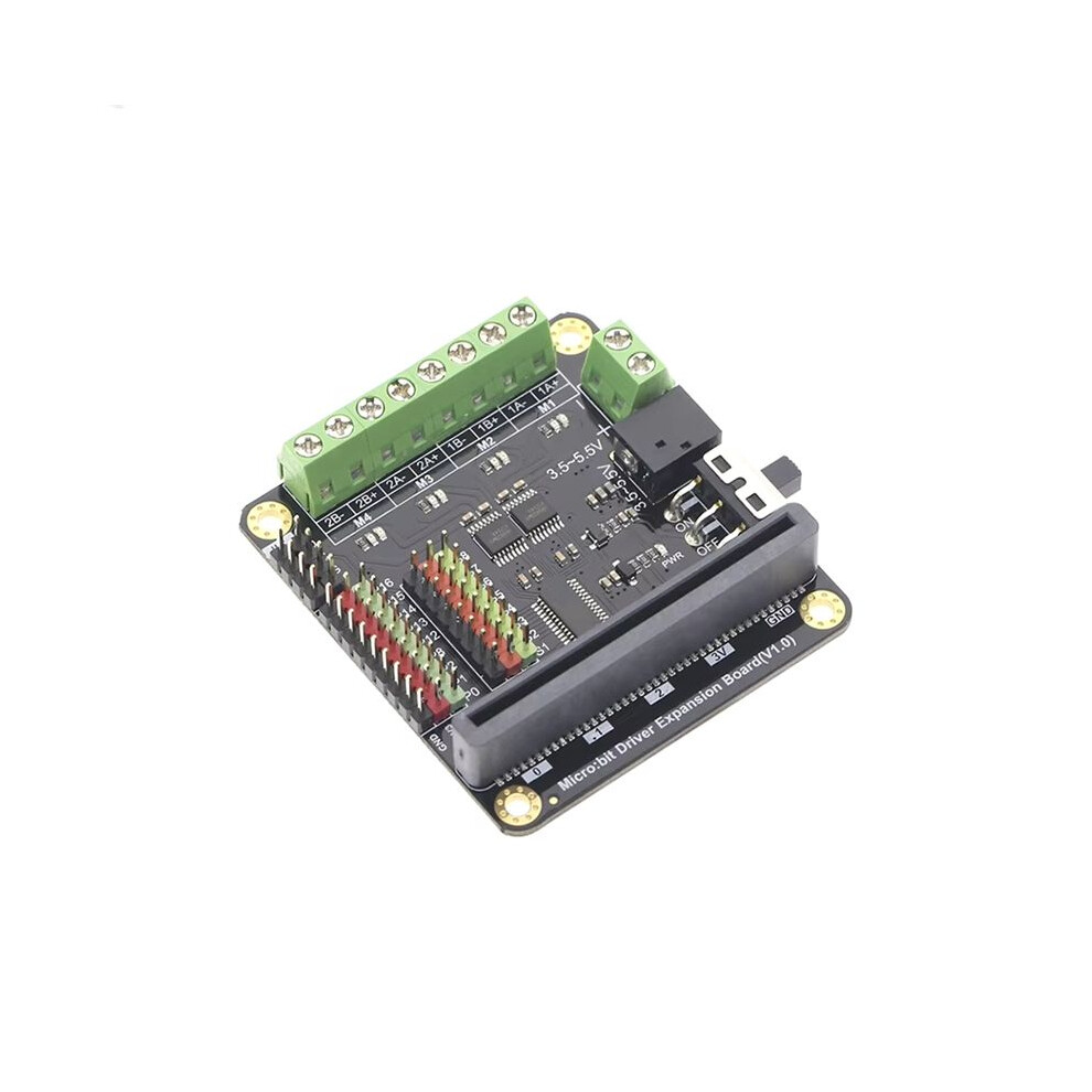 Dfrobot Micro-Driver Driver Expansion Board 4-Way Motor Drives 8-Way Servo Interfaces For Micro-Bit Unihiker M10 And K10 4711677923030