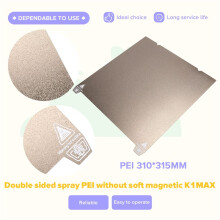 Build Plate for K1 Max Double Side Printing Heatbed 310x315mm Buid Plate PEI Steel Sheet for K1 Max
