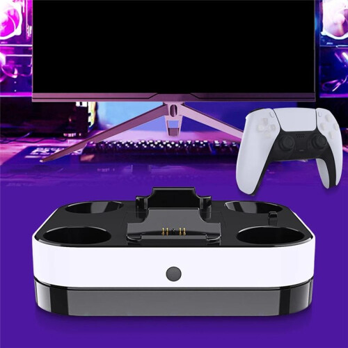For PS5 Dual Controller Charging Dock Charging Station Controller Charger Station for  5 Wireless Charger