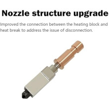 2x0.4MM Ceramic Hotend for Kobra S1 Combo Hot End Kit Print Block Hardened Steel Nozzle with Extra 2 Silicone Case
