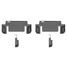 2 Sets TPU Protective Case for 2 Handheld Gaming Console Cover with Integrated Stand