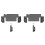 2 Sets TPU Protective Case for   2 Handheld Gaming Console Cover with Integrated Stand 2