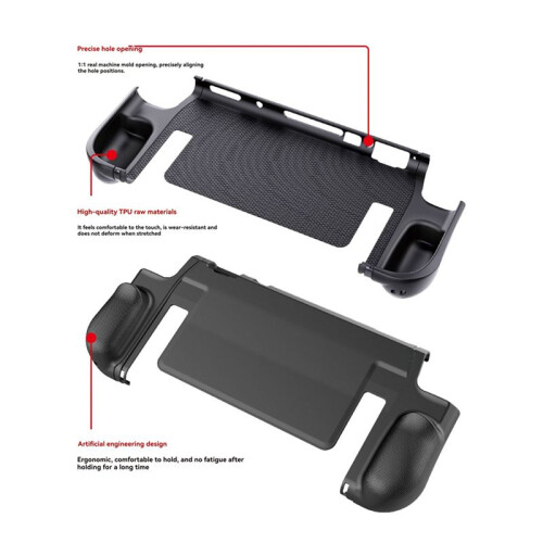 2 Sets TPU Protective Case for   2 Handheld Gaming Console Cover with Integrated Stand
