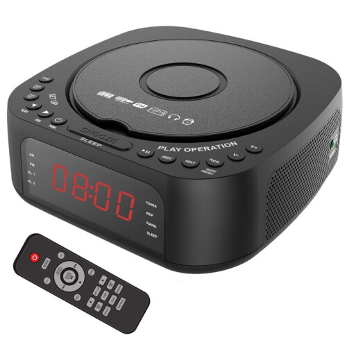 Protable DVD Player VCD Player FM Alarm Clock Radio  Speaker Music Player Home CD Player EU Plug