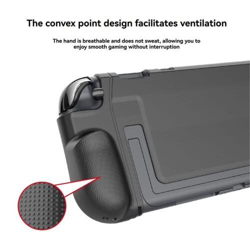 2 Sets TPU Protective Case for   2 Handheld Gaming Console Cover with Integrated Stand 2