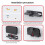 Wall Mounted Storage Rack for   2 Metal Host TV Box Wall Mount Holder Stand with  Hook Support 5