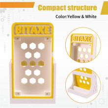 Podstawka Drukarki 3D do Bitaxe Gamma 601 Bitaxe 401 Uchwyt Górniczy do Bitaxe Gamma 601 Stojak Żółty + Biały