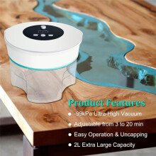2L AB Glue Epoxy Resin Silicone Defoamer Vacuum Preservation Machine for Bubble Removal EU Plug